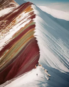 Montanha Colorida o arco-íris natural dos Andes